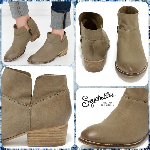 Seychelles Shoes - Seychelles Snare taupe geuine leather ankle boot
